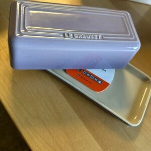 Le Creuset Heritage butter keeper in Bluebell Purple